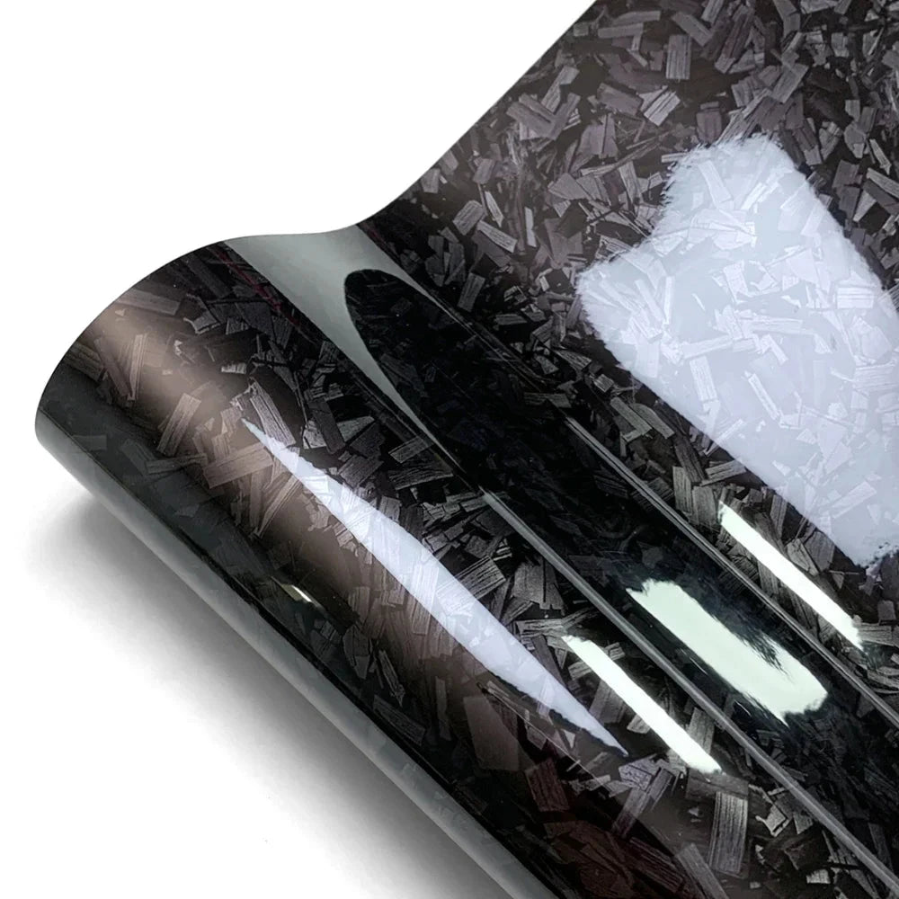 Carbon Fiber Film 300cm Car Stickers Glossy Black Decoration Decal Technology Waterproof Vinyl Wrap Film DIY Auto Accessories Econic Blanks